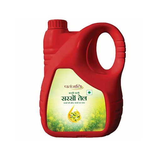 Patanjali Kachi Ghani Pure Mustard Oil, Packaging Size: 5 litre