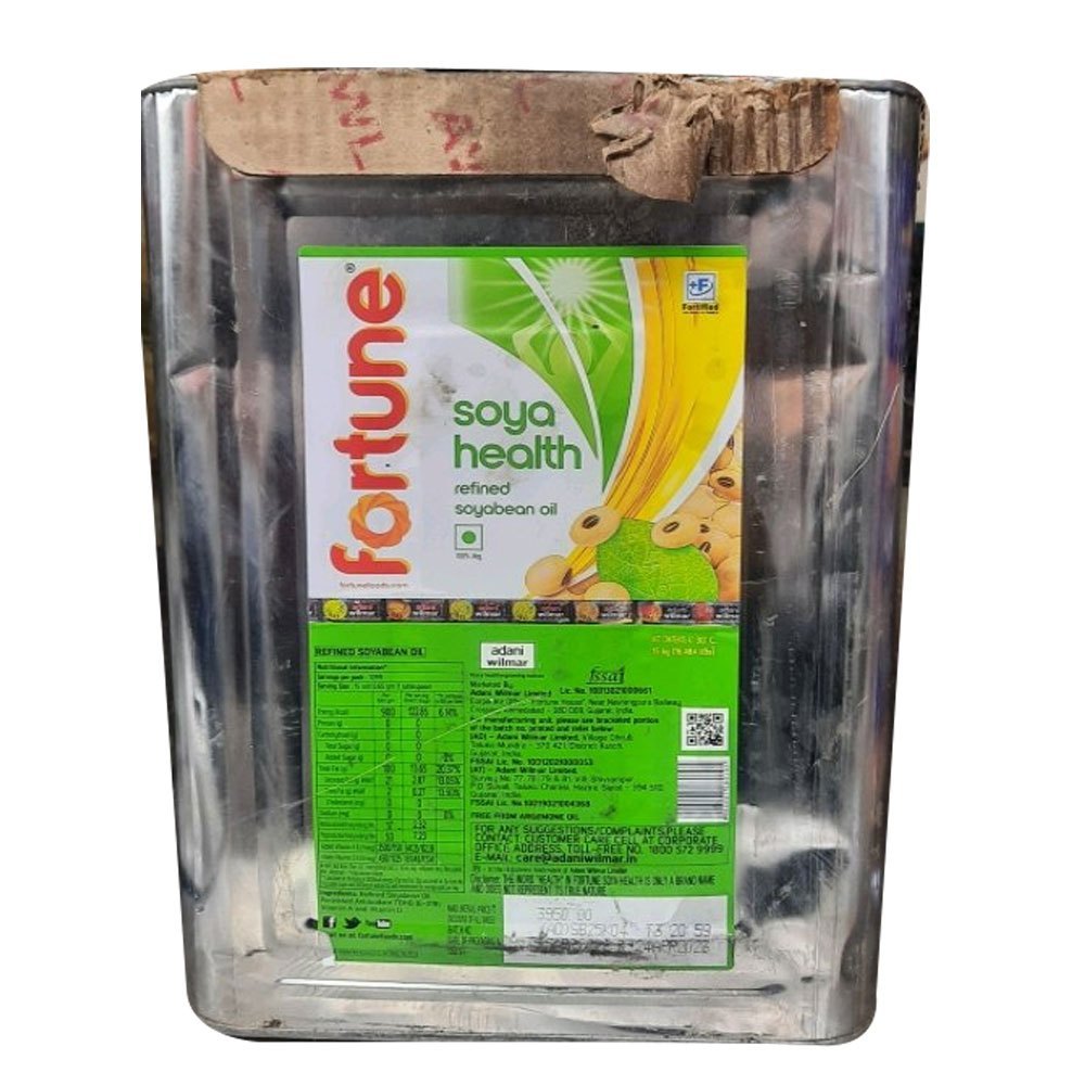 Furtune Soya Health Refined Soyabean Oil, Tin