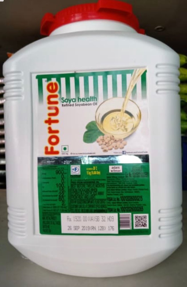 Fortune Refined Soyabean Oil 15Kg, Can