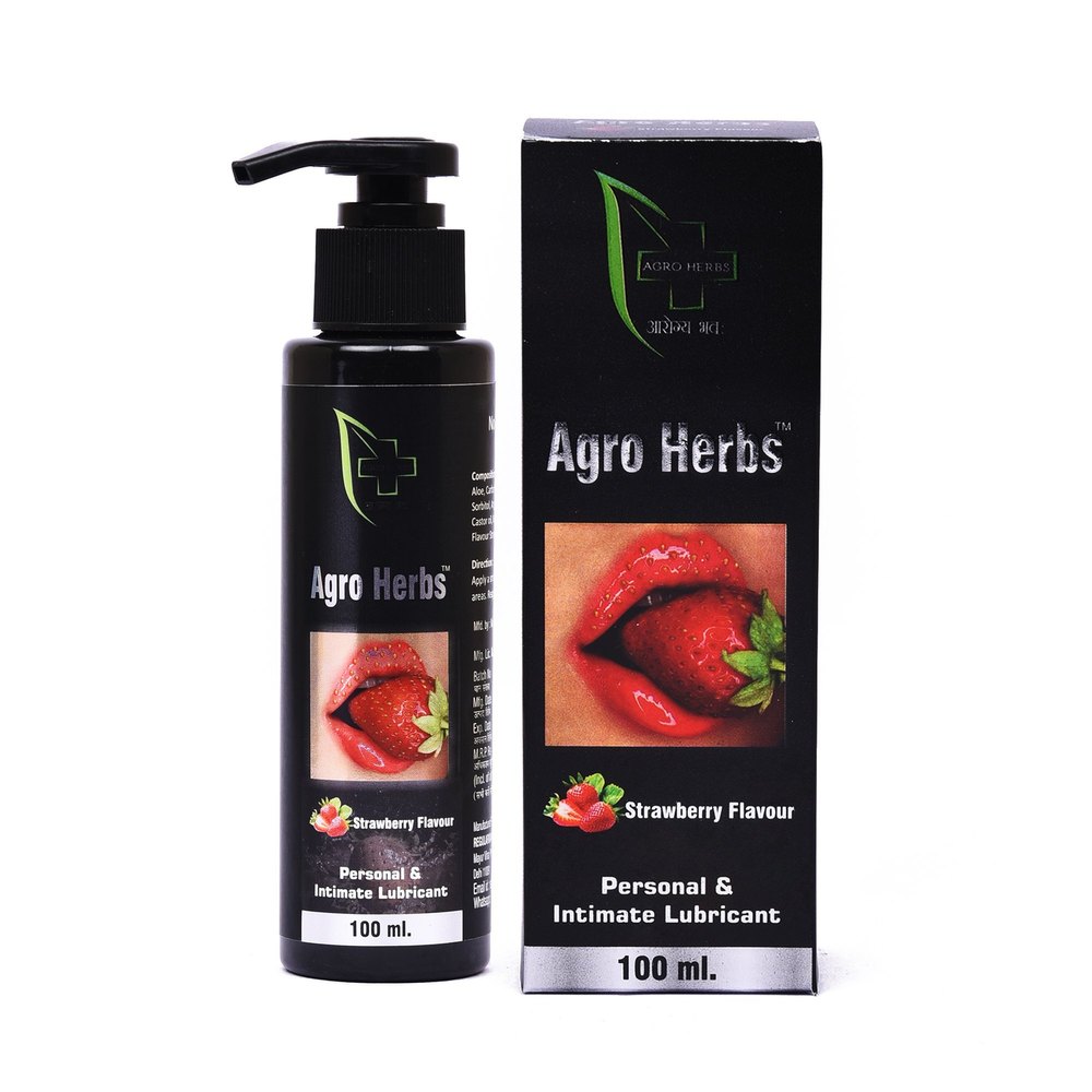 Agro Herbs Arogya Bhawah Strawberry Flavor Intimate and Personal Lubricant.