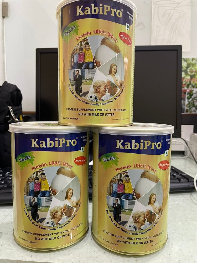 Kabipro Protein (vanilla Powder) 400 Gm, For Powder Soft Drinks, Packaging Type: Tin