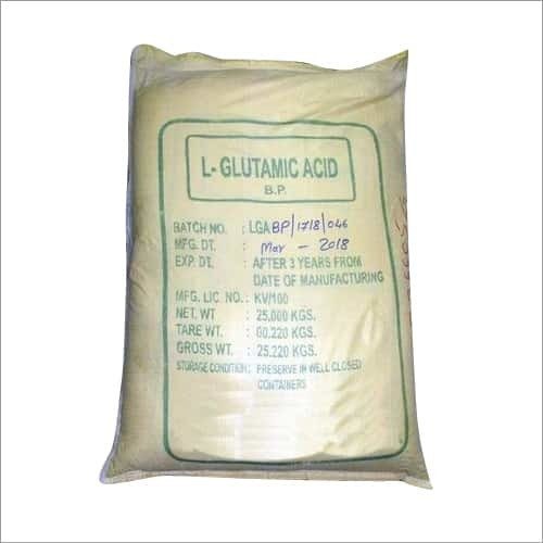 L-Glutamic Acid, Packaging Size: 25 Kg, Packaging Type: Bag