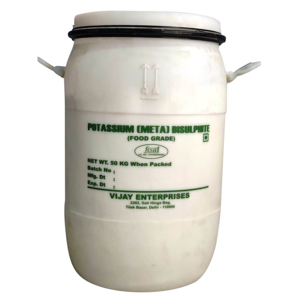 Powder Potassium Metabisulfite, Packaging Type: Drum, Packaging Size: 50 Kg