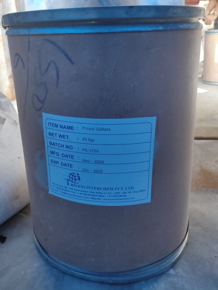 Powder Propyl Gallate, Packaging Type: Drum