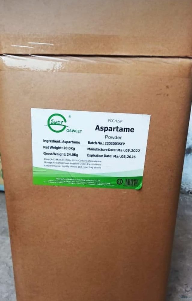 Aspartame Sweetener, Powder, Packaging Type: 25 kg Box