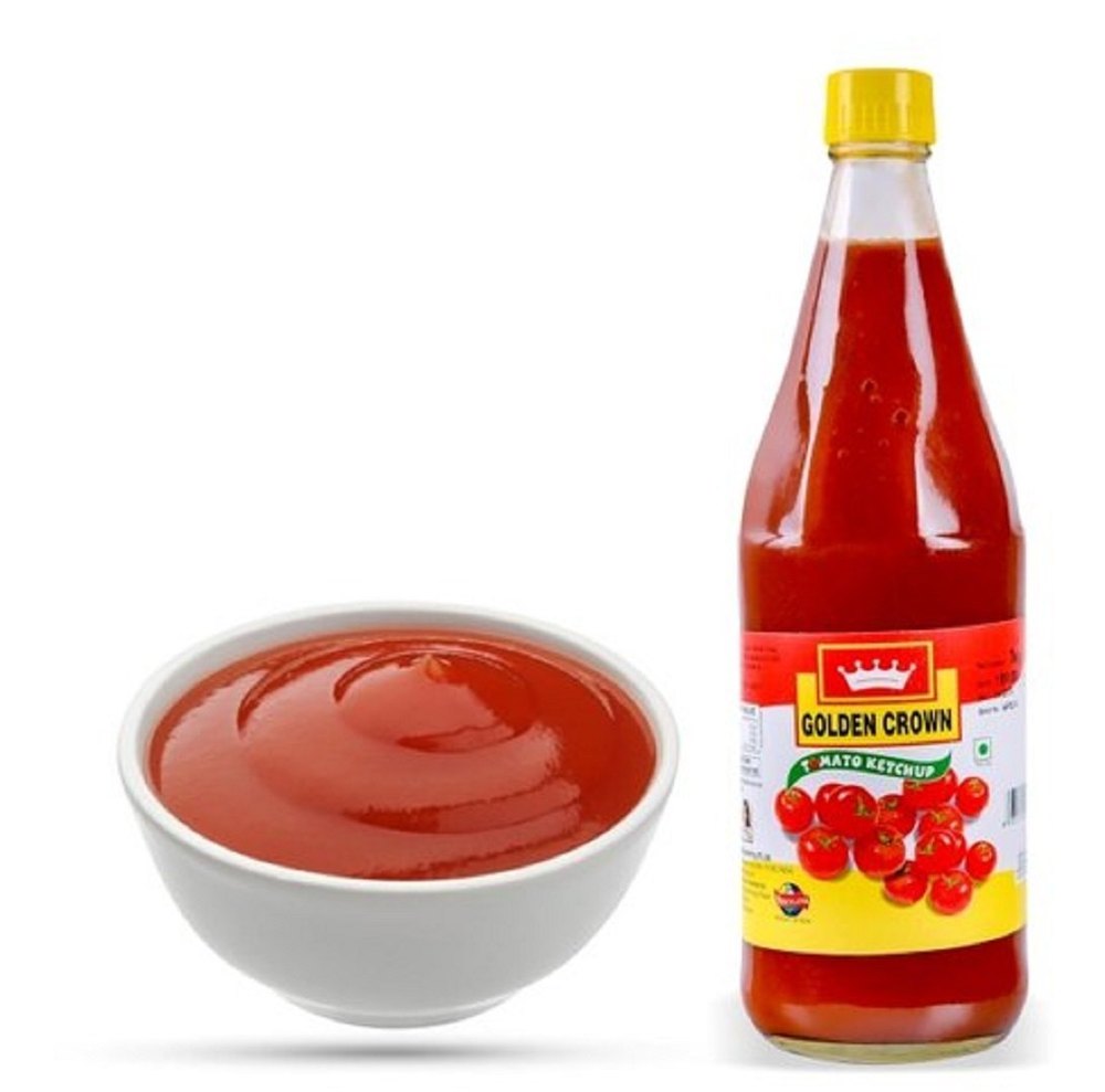 Golden Crown Tomato Ketchup, Packaging Type: Glass Bottle, Packaging Size: 1 Kg