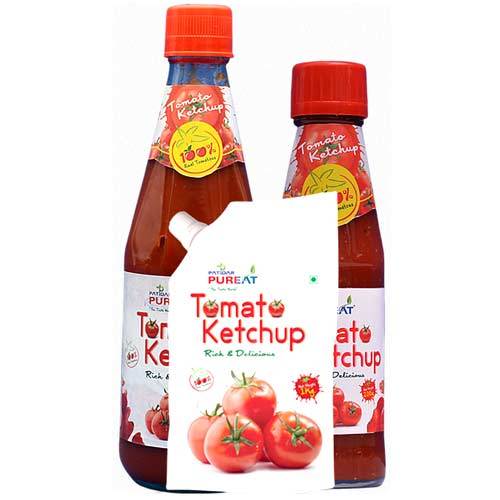 Patidar Pureat Tomato Ketchup, Packaging Type: Glass Bottel