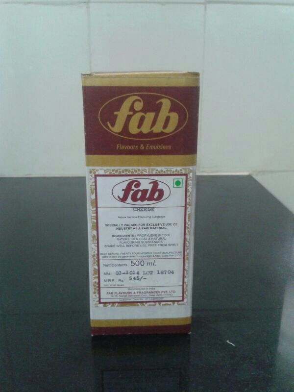 FAB Cheese Flavours, Pack Size: 500 Ml , pack Type: Bottle