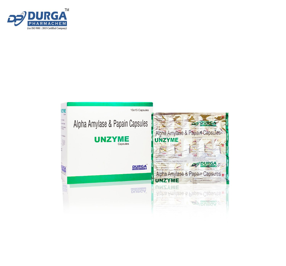 Durga Alpha Amylase Papain Capsules