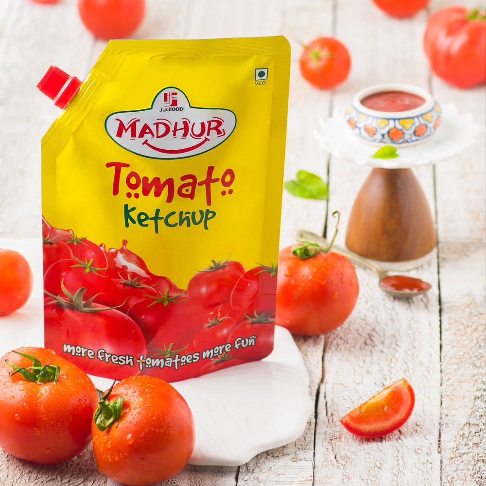 Madhur Printed Tomato Ketchup Pouch 500g