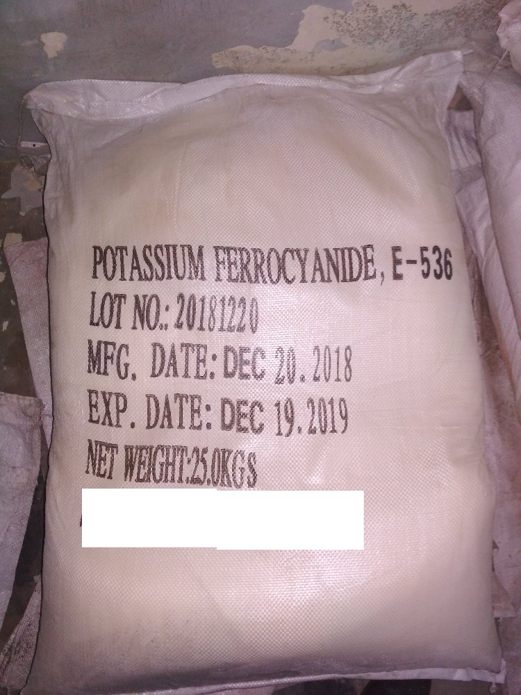 Powder Potassium Ferrocyanide, Packaging Size: Bag