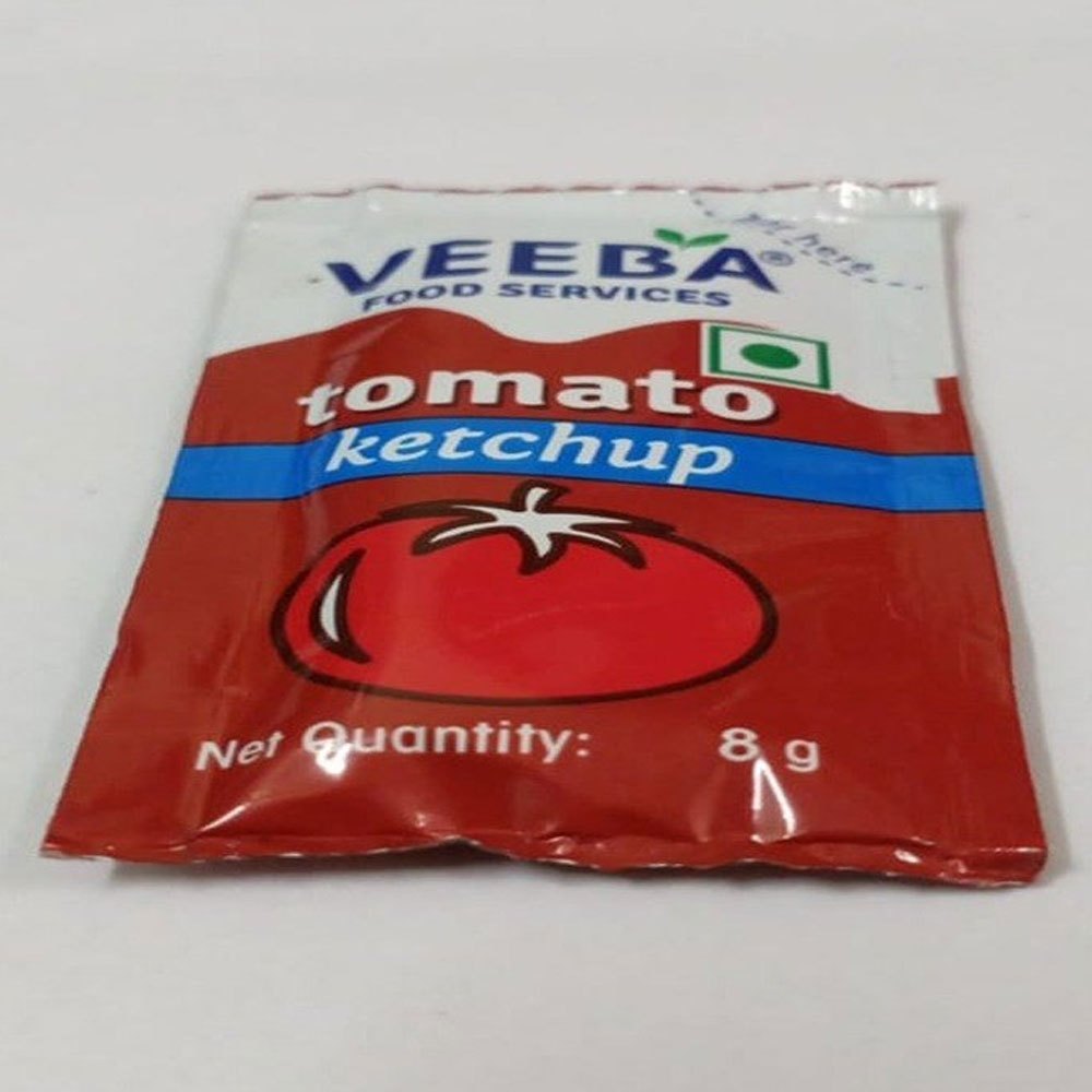 Printed Matte Veeba Tomato Ketchup Pouch, Packaging Type: Packet, Packaging Size: 8g