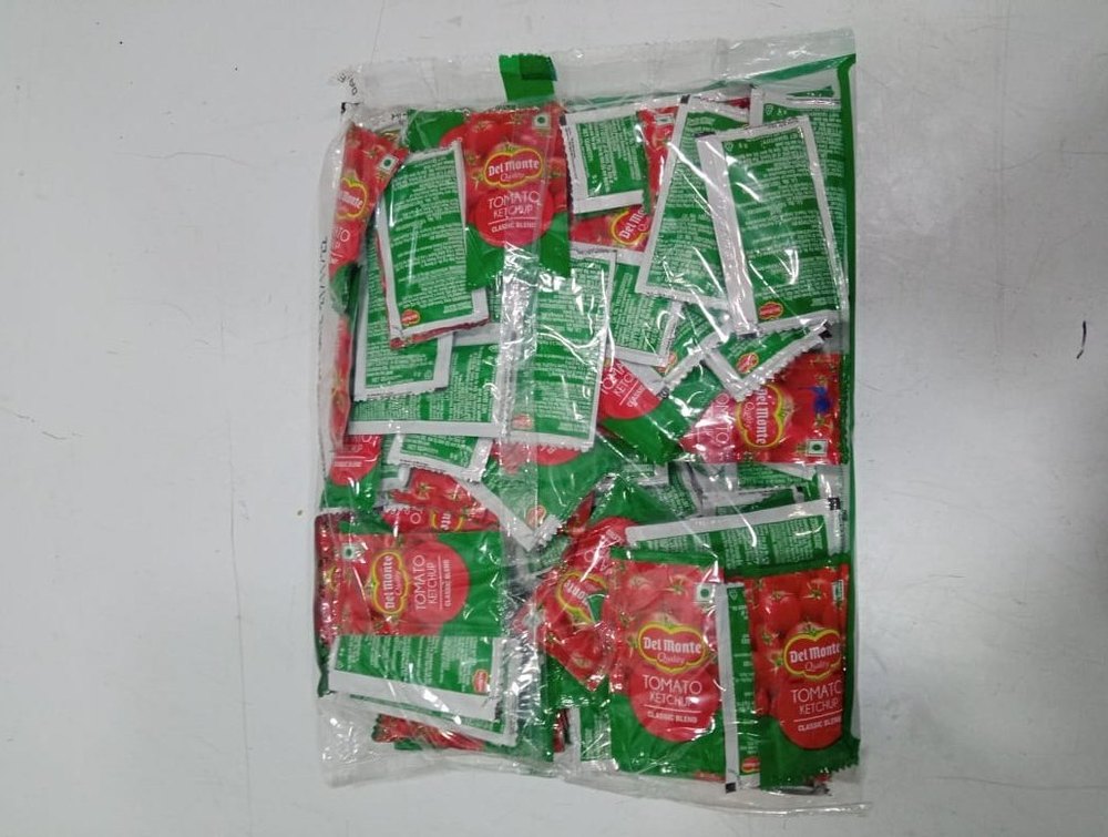 Printed Matte Delmonte Tomato Ketchup Sachets, Packaging Type: Packet, Packaging Size: 8gm Sachet