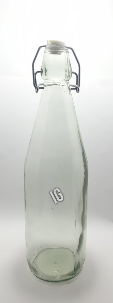 Transparent 750ml Climp Water Glass Bottle