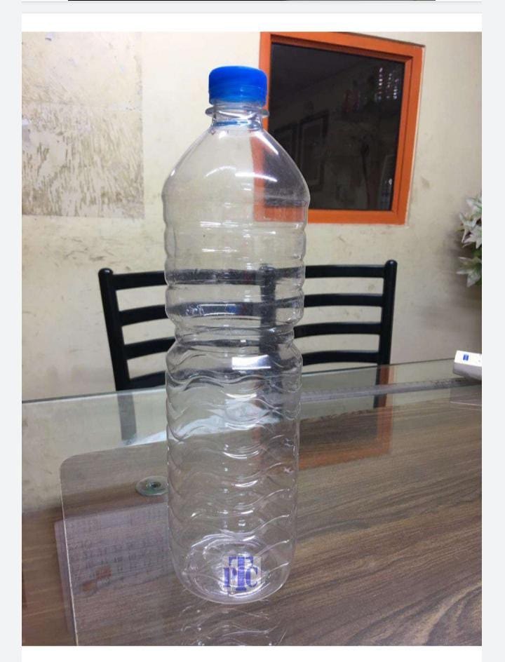 Plastic PET Water Bottle, 1000 mL