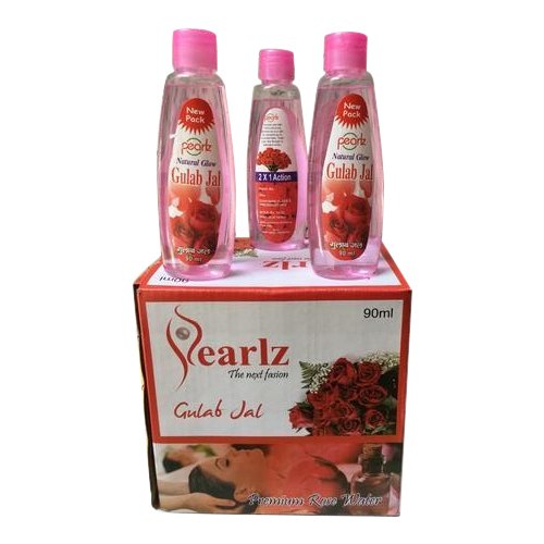 45 mL Pearlz Rose Water Plastic Bottle, Type Of Packing: Box