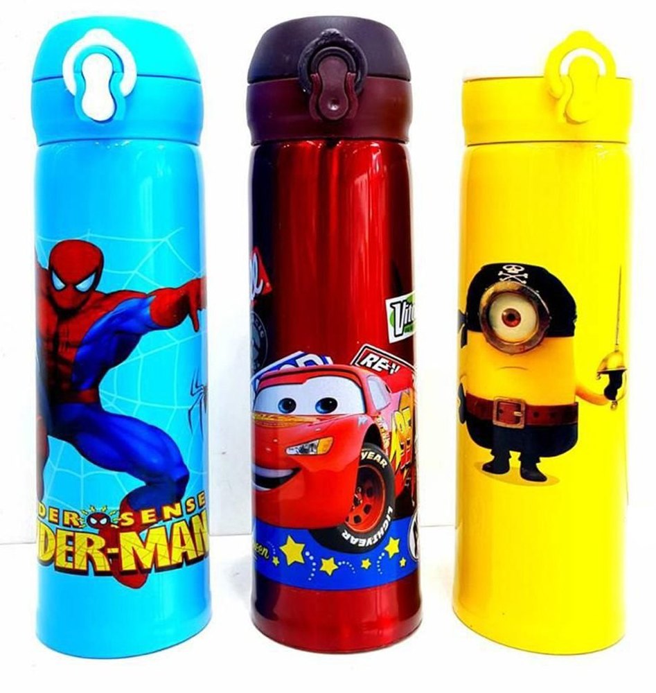 Minions character kids water bottle