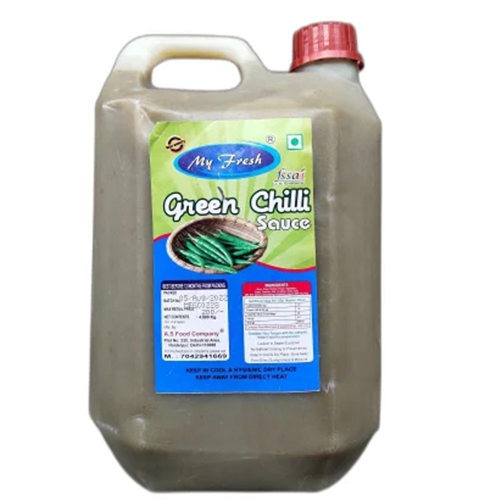 My Fresh Green Chilli Sauce, Packaging Type: Can, Packaging Size: 4.8 Kg