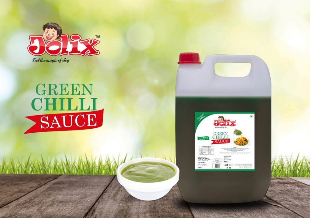 Jolix Fresh Green Chilli Souce, Packaging Type: Bottle, Packaging Size: 5 kg img