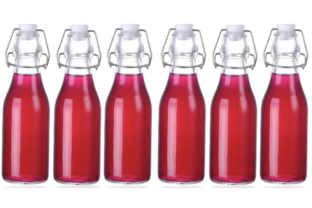 Clear Traditional Vintage Style Glass Bottles 250 ML