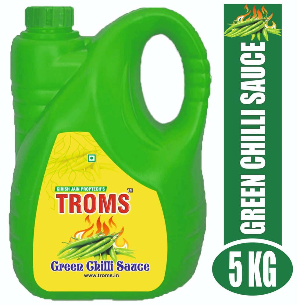 TROMS Green Chilli Sauce, Packaging Type: Pet Bottle Food Grade, Packaging Size: 5KG