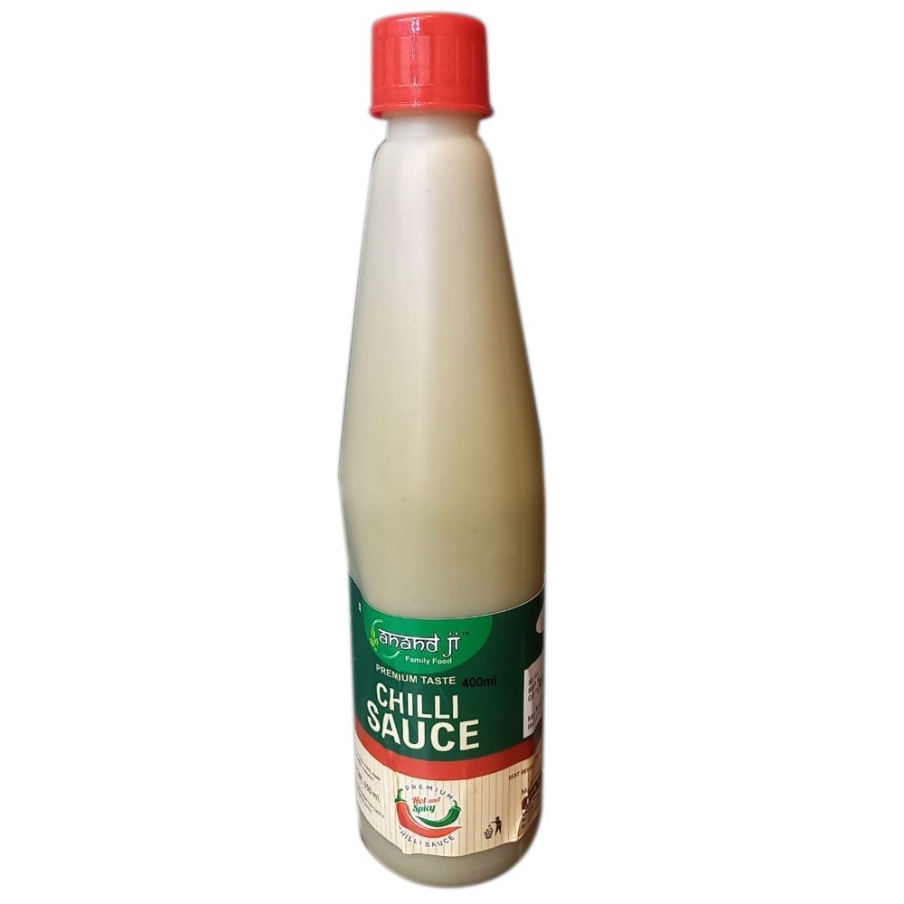400ml Anand Ji Premium Taste Chilli Sauce, Packaging Type: Bottle
