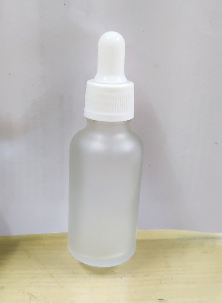 Transparent 30 Ml Frosted Glass Bottle