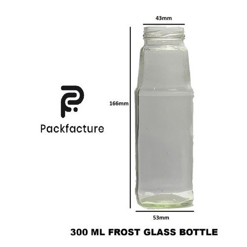 Lug Cap 300 ML Frost Glass Bottle