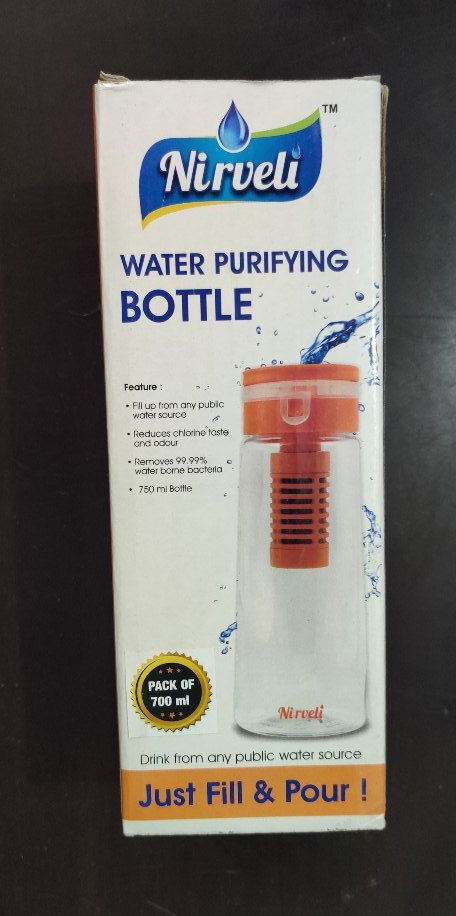 Nirveli Plastic Water Purifying Bottle, Capacity: 750 mL