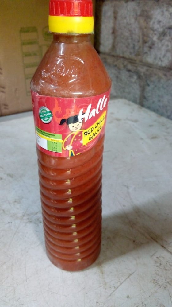 12 Months Hallo Red Chilli Sauce, Packaging Type: Bottle