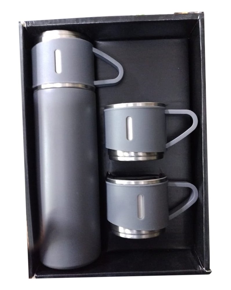 Grey Polycarbonate Bottle Cup Set