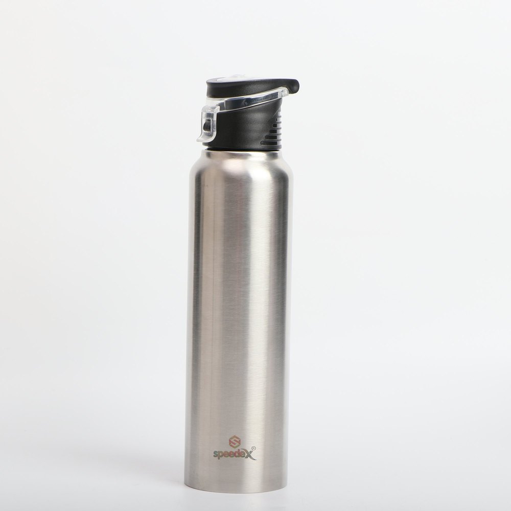 Speedex Silver Stainless Steel Water Bottle 750ml