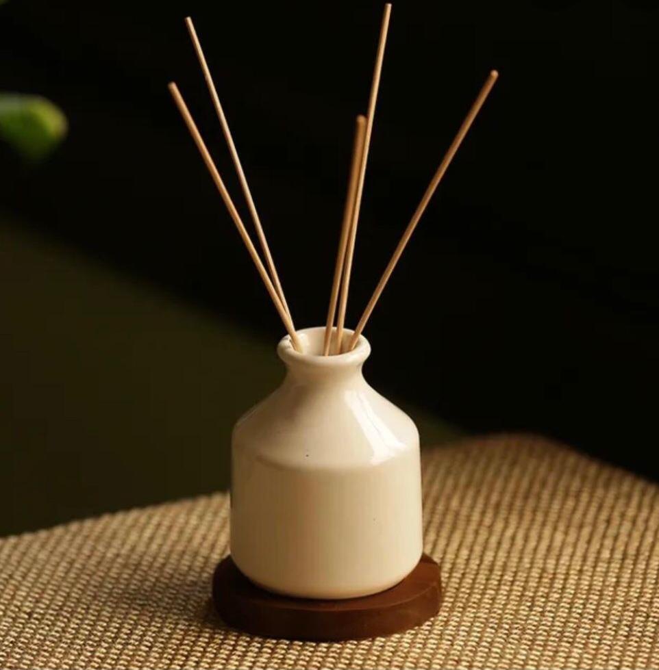 White Ceramic Reed Bottle