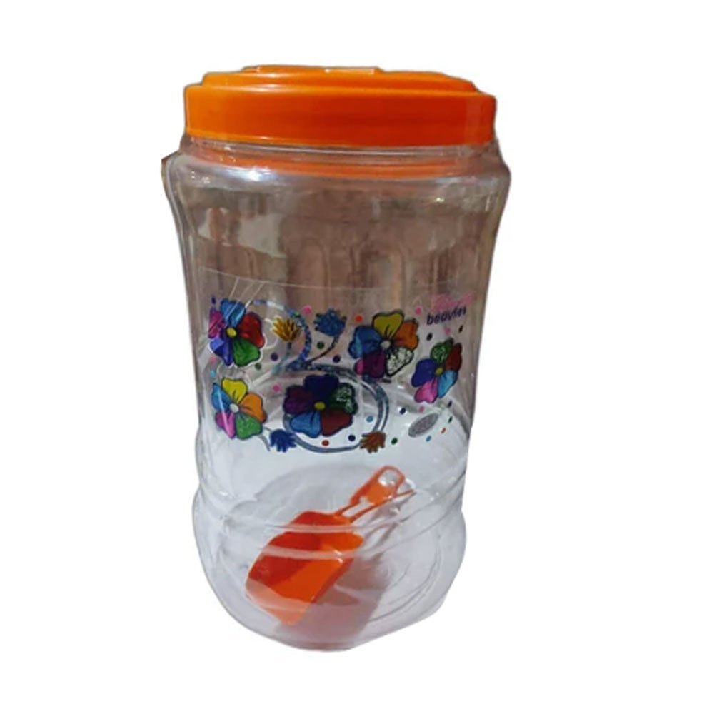 Printed Plastic Kitchen Jar, Weight: 40gm, Capacity: 1000ml