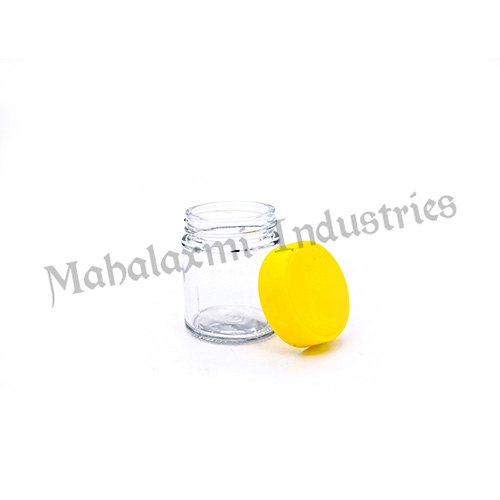 Metal Transparent 100 Ml Screw Glass Jar