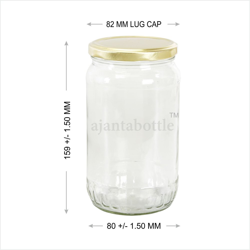 810 ML Round Lug Jar, Grade: Food Grade