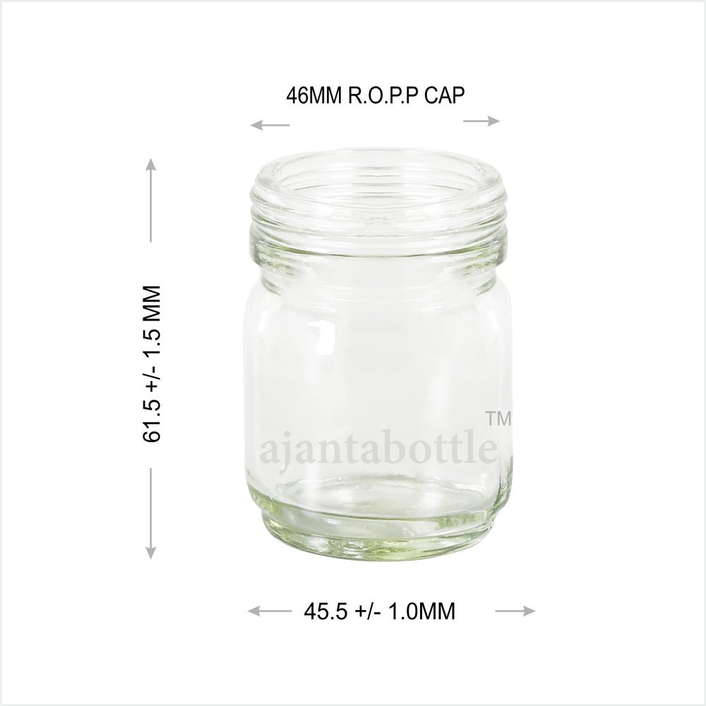 Flint 60 ml Round Wide Mouth Glass Jar