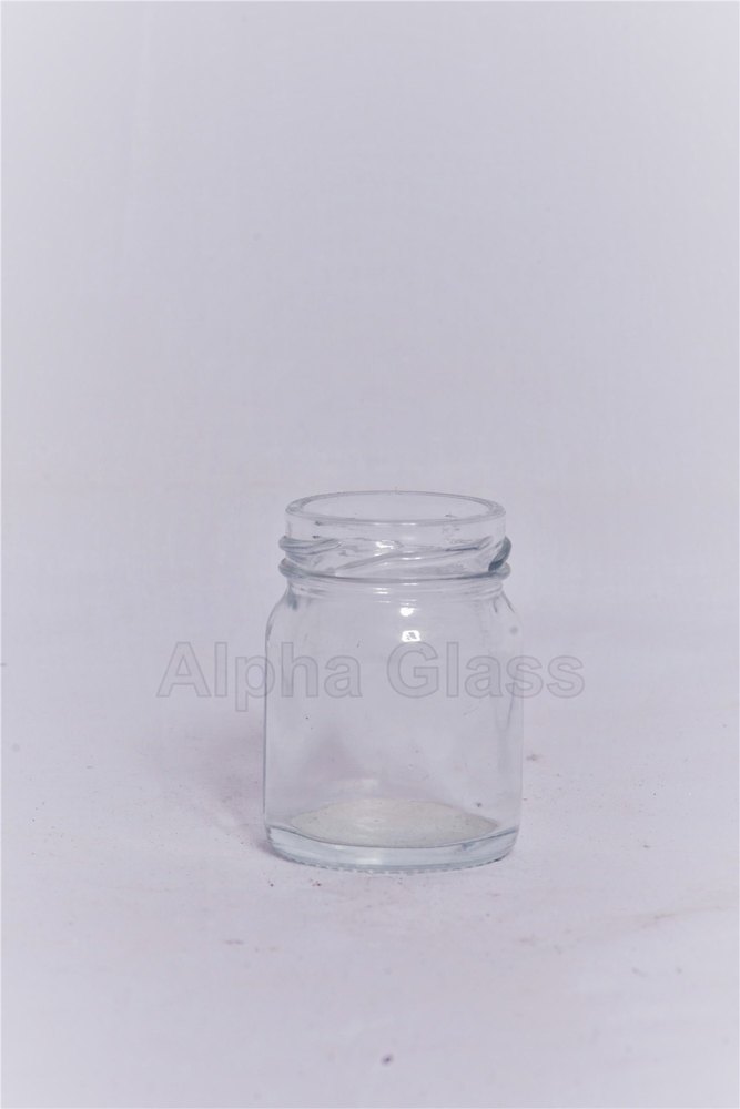 Alpha Glass Transparent 50 ml Lug jar, For Kitchen Storage