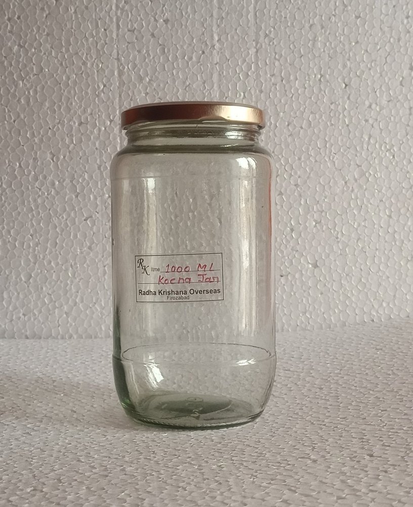 1000 Ml Round Empty Glass Jar