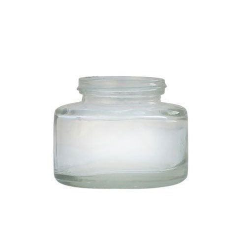 Transparent Glass Cream Jar, Packaging Type: Box