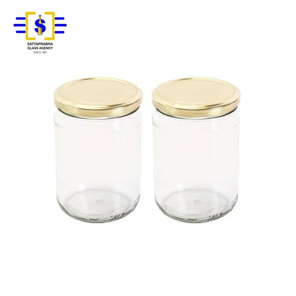 580 ML Maple Glass Jar, For Food Storage