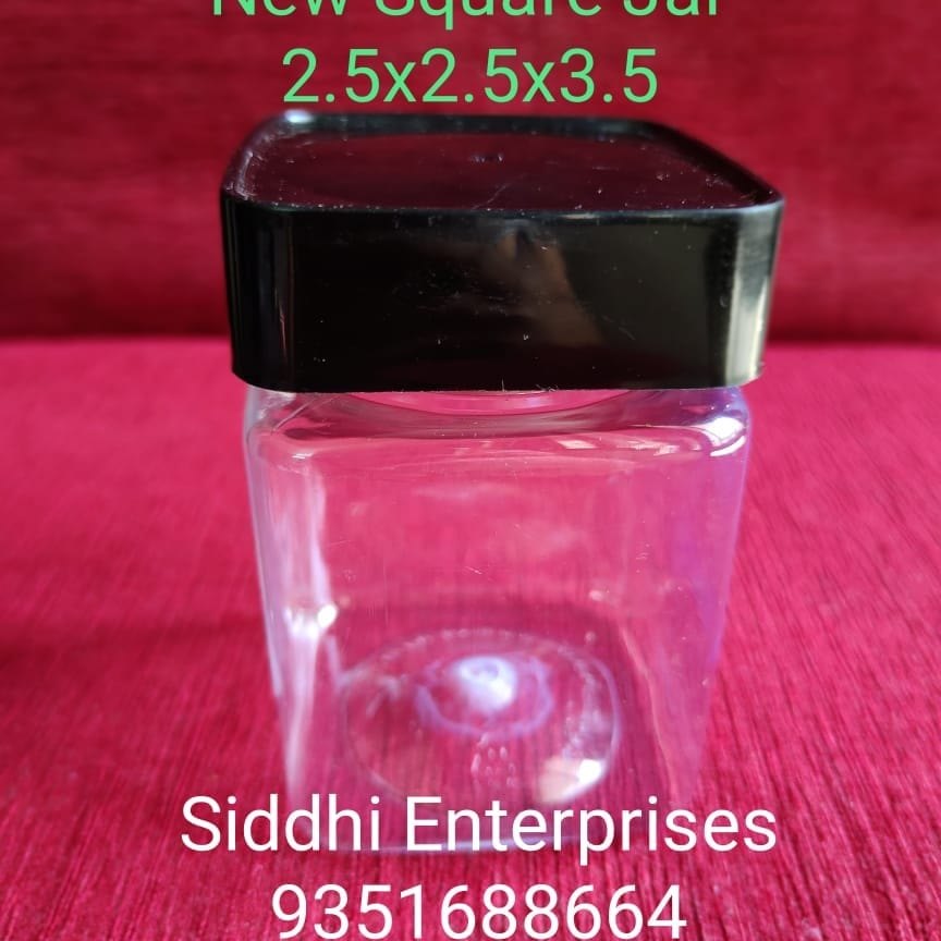 Transparent Round Pet Jars With Met Copper Lids, For Packaging, Weight: Light Weight