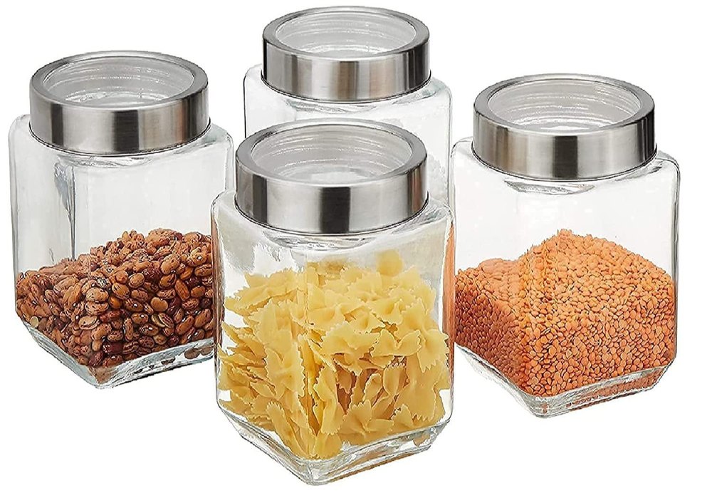 Metal Glass Containers, Capacity: 800 ML