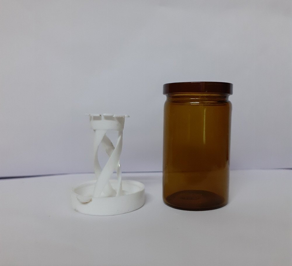 amber 10 ml Glass Containers With Flower Cap, For Pharmaceutical, Packaging Type: Box