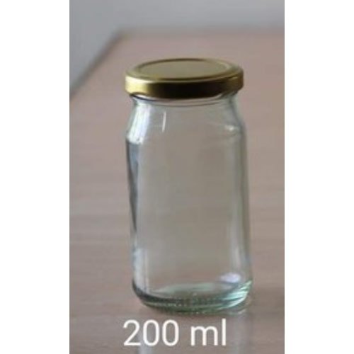 Metal 200 ML Glass Jam Jar