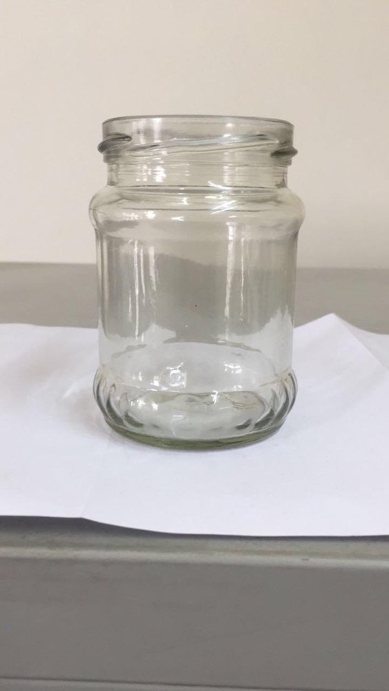 Metal Lugcap 230 ML Fluted Glass Jar