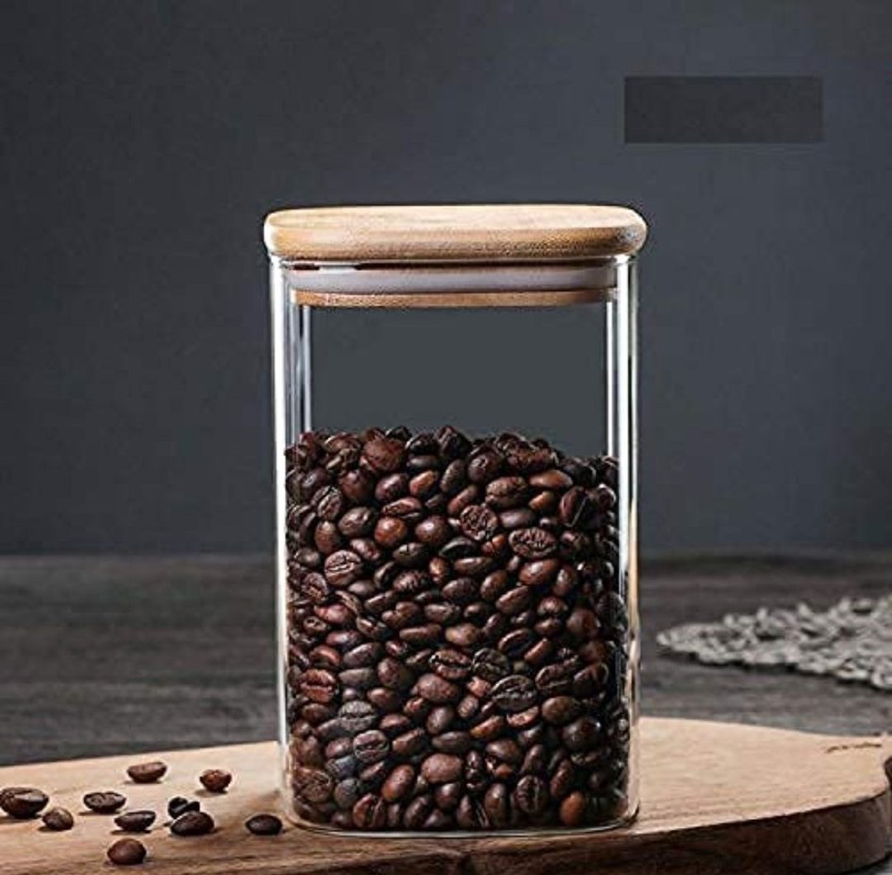 Woodpride Glass jar, For Food Storage