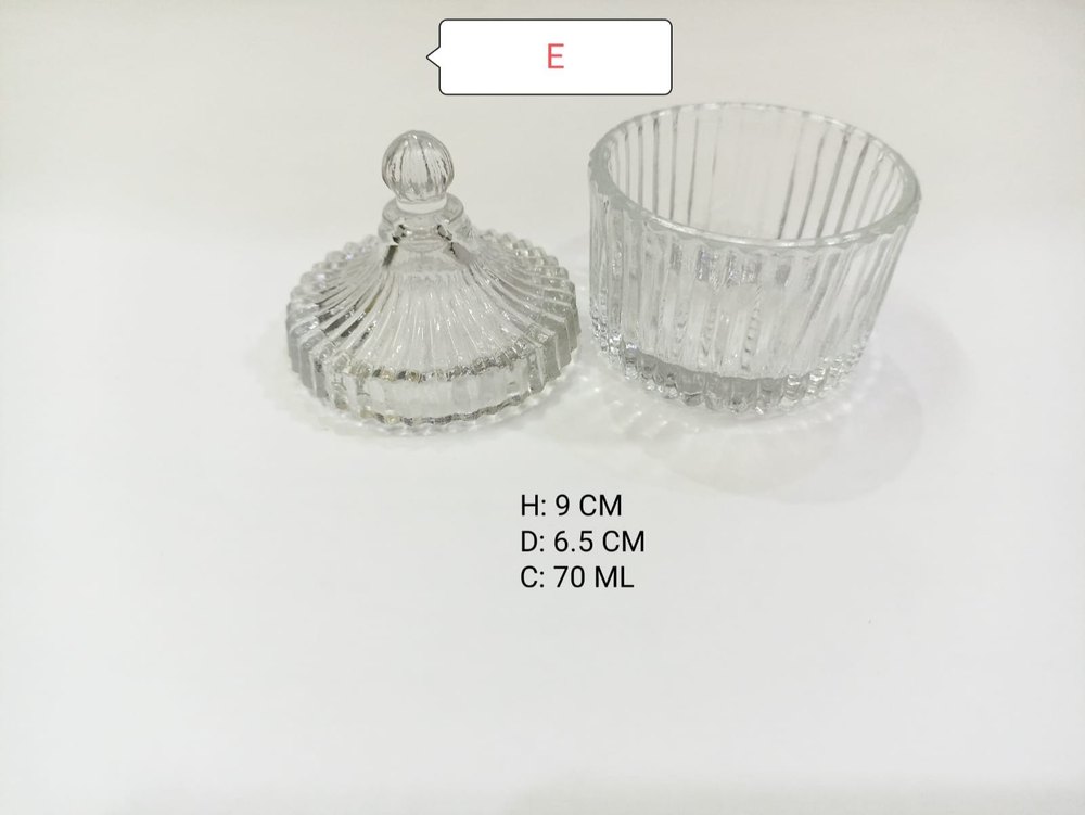 Glass Jars For Candy, 70 ML