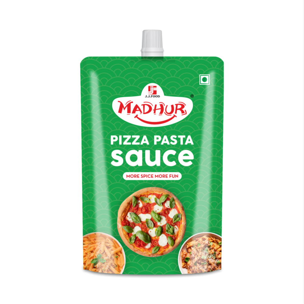 Madhur Pizza Pasta Sauce 90g, Packaging Type: Pouch img