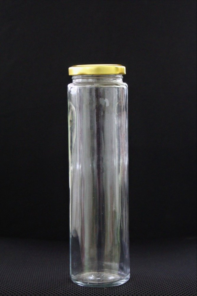 Bottle Glass 450ml Bamboo Spice Jar